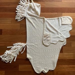 Hooded unicorn blanket wrap